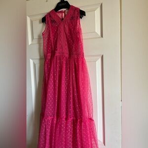 Joyfolie Brielle Maxi Dress in Fuchsia